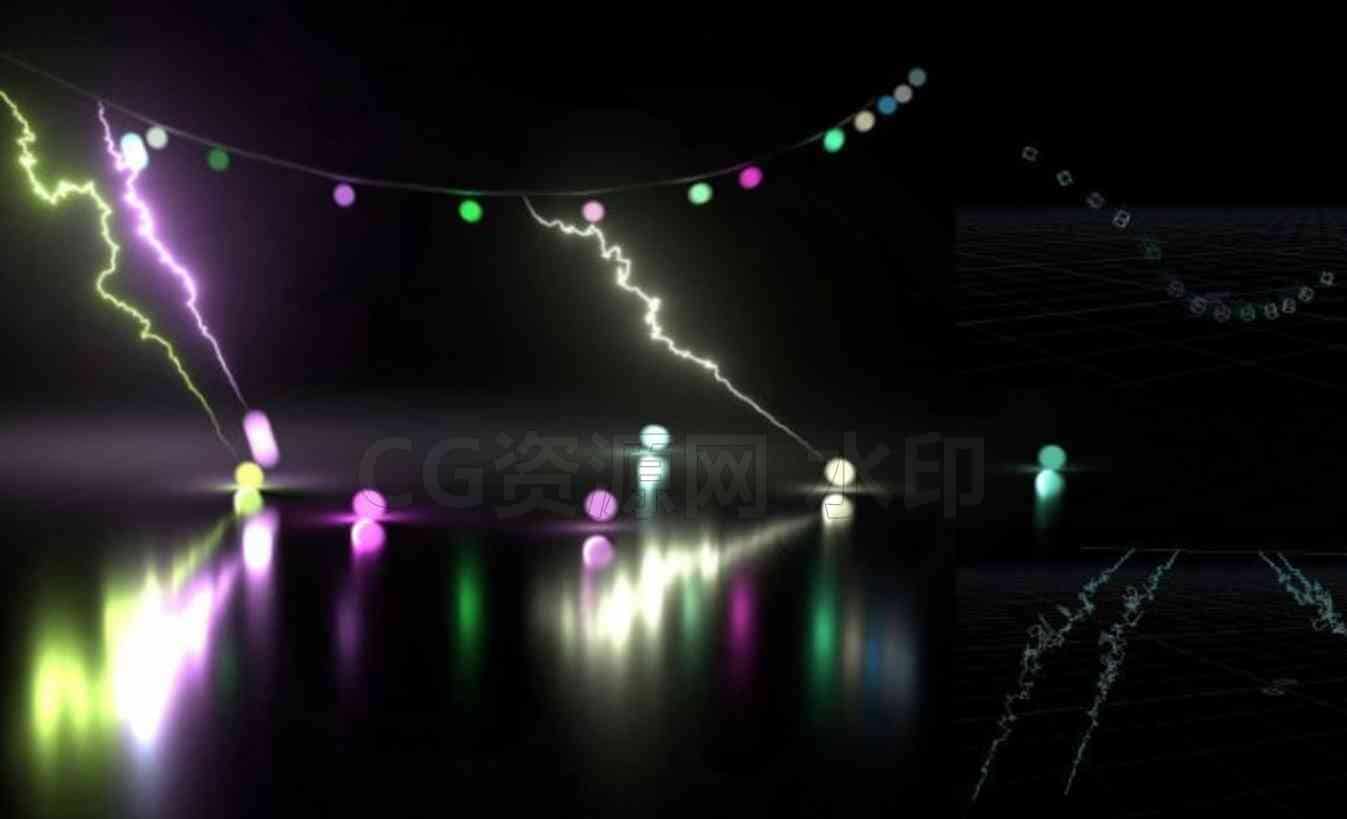 Houdini能量闪电特效教程Houdini FX Vellum and Energy Effects-B站/公众号:特效向