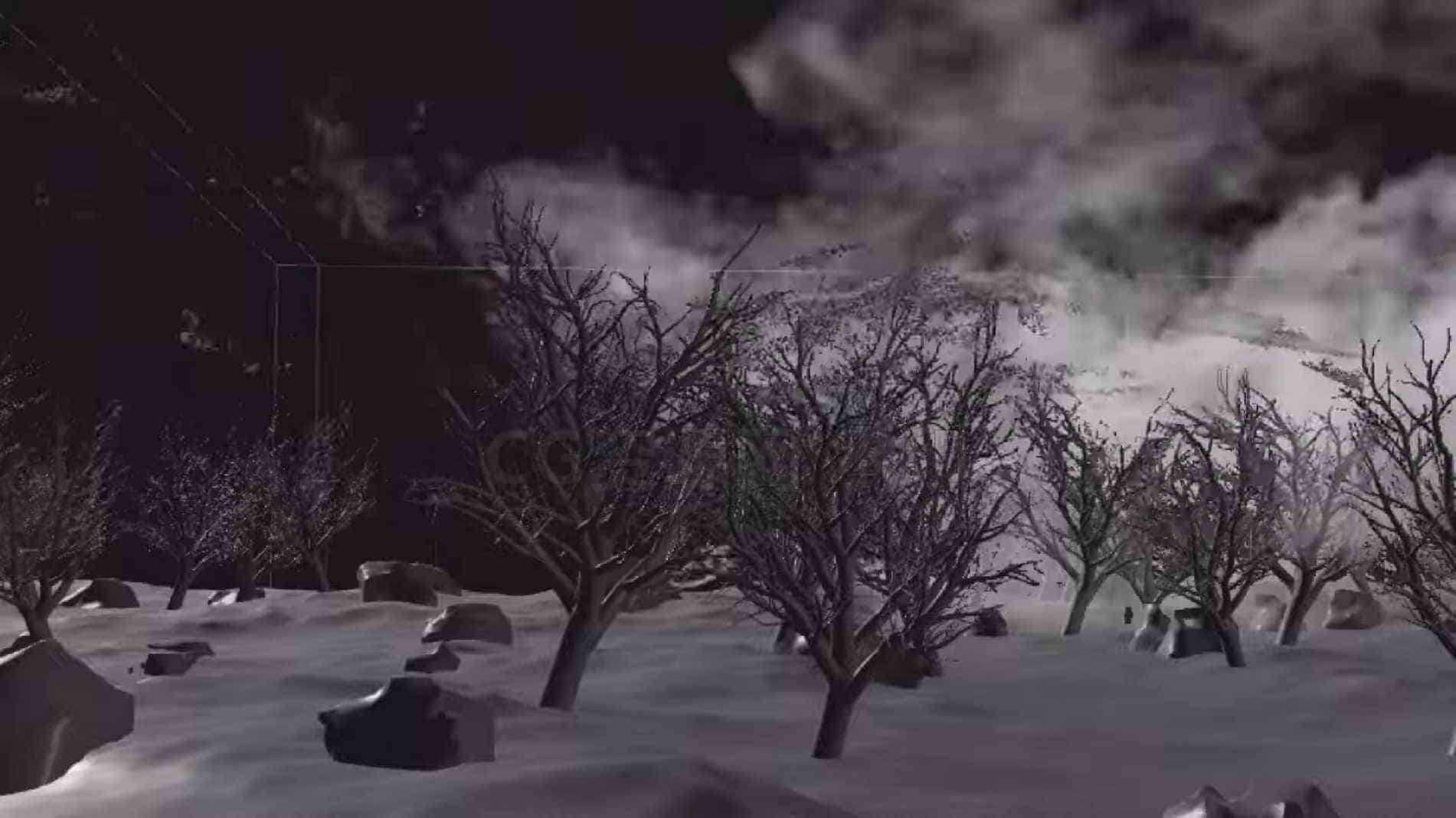 houdini做暴风雪场景hip工程 环境烟雾气-B站/公众号:特效向