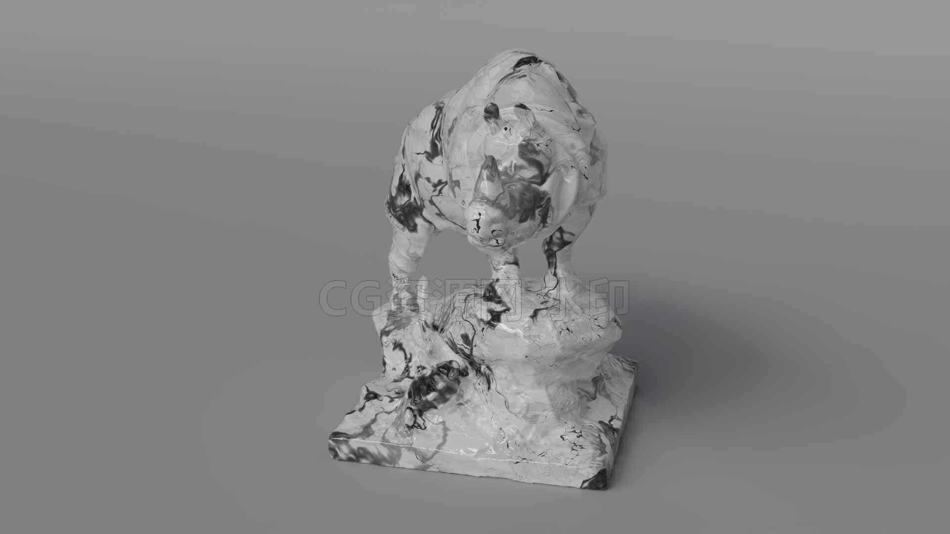 物体生长解算噪波材质渐变hip工程-B站/公众号:特效向