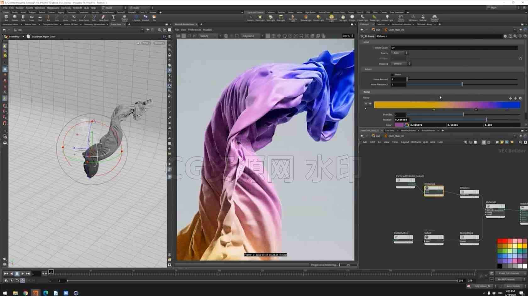 图片[5]-houdini的布料指导艺术vellum布料 Art Directing Cloth in Houdini学校 221-B站/公众号:特效向