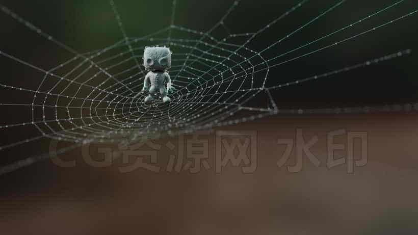 houdini蜘蛛网静帧-B站/公众号:特效向