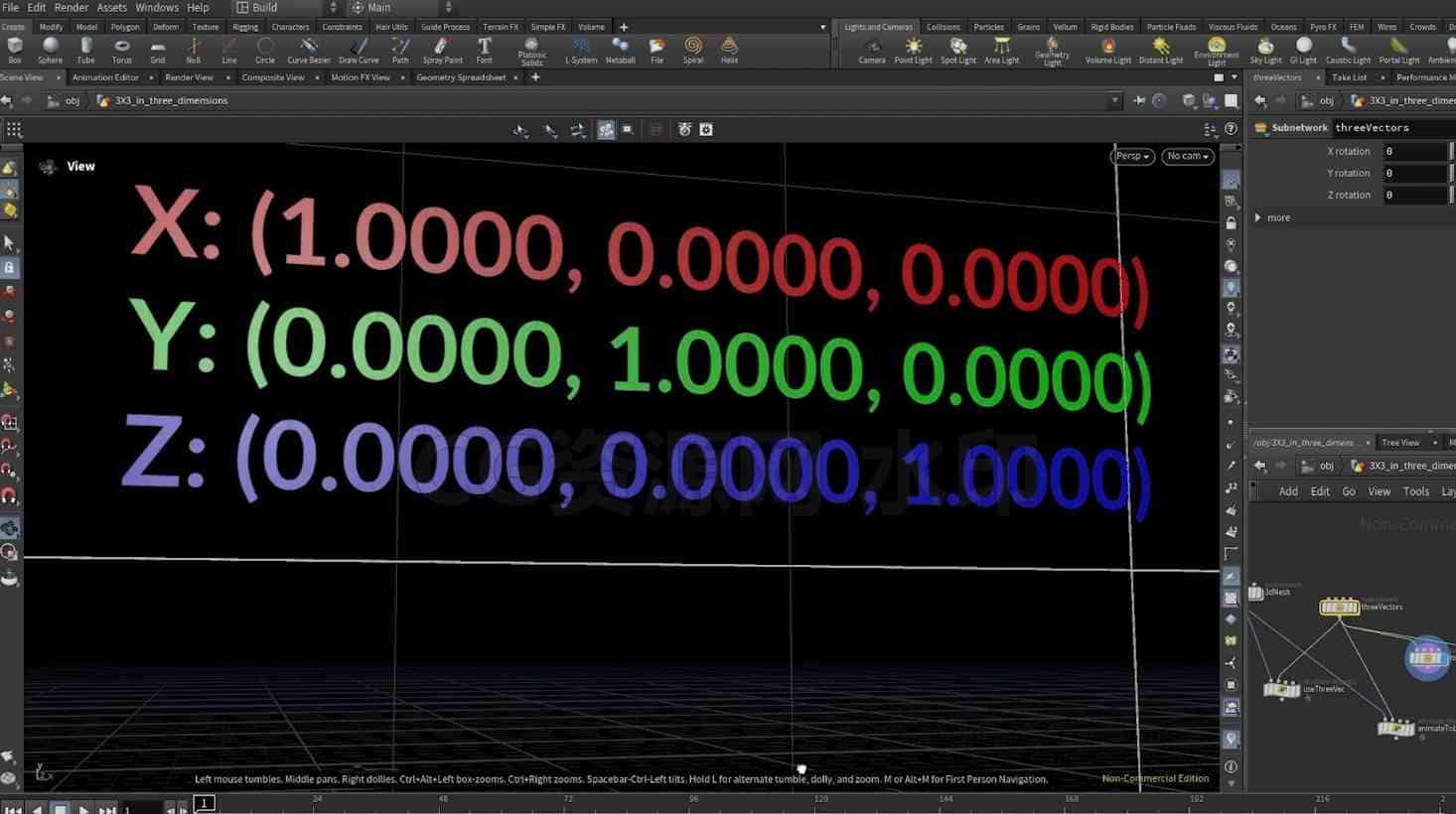 图片[2]-Houdini20.5另一种转换矩阵课程 学校HS-122  学校-B站/公众号:特效向