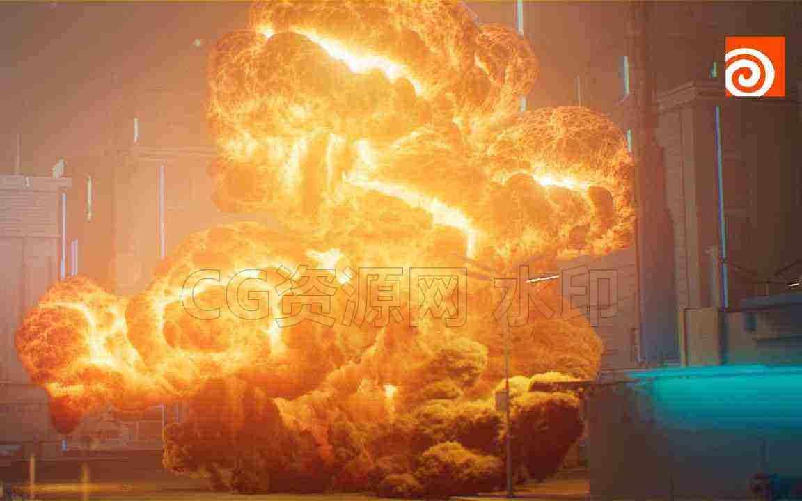 Houdini教程 使用Karma进行爆炸渲染 【hip工程文件】-B站/公众号:特效向