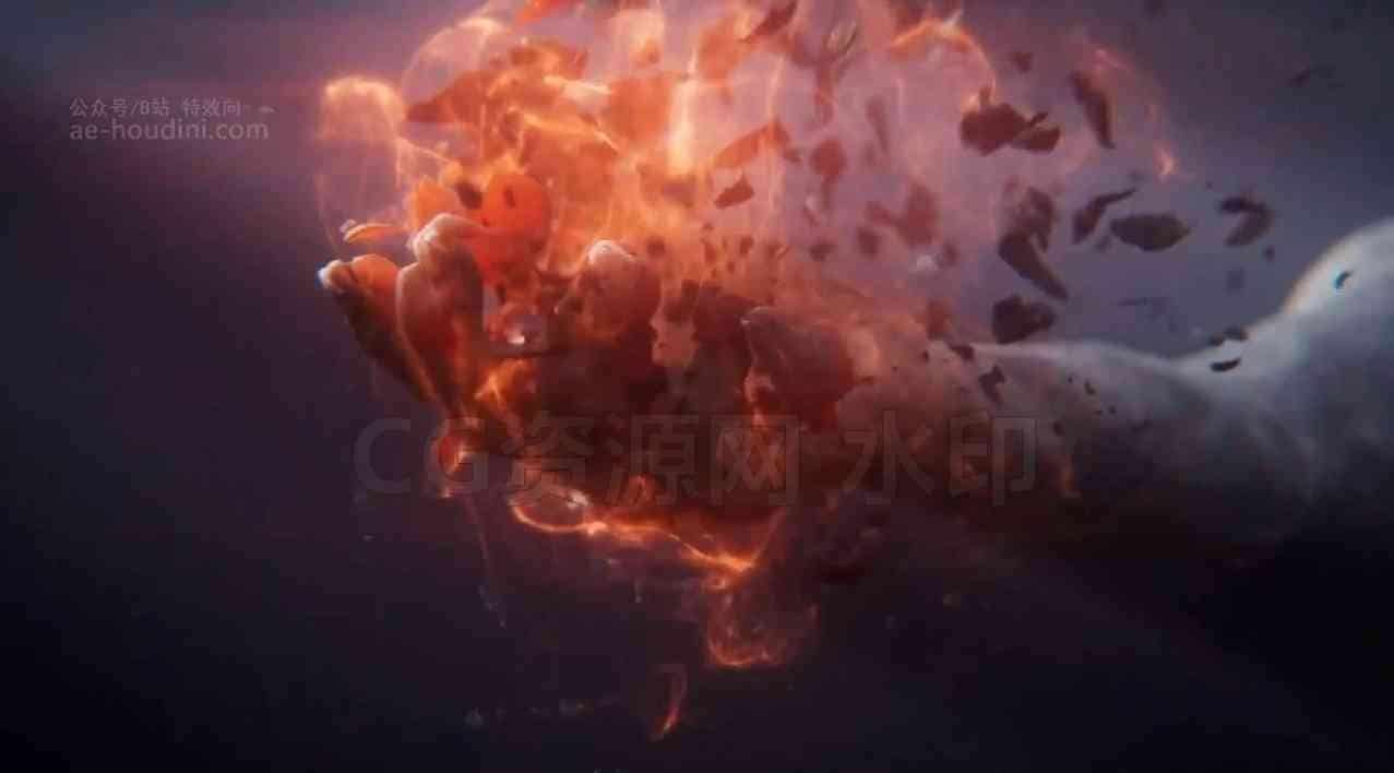 【11月22号作者修复增加两个视频_请重新保存】Houdini20.5解体火焰消散FX效果课程   Houdini Vellum Disintegration - Pro VFX Coruse-B站/公众号:特效向