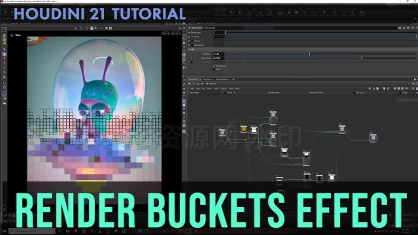 图片[2]-使用Houdini20.5全流程Cop新模块制作失落的外星人地形环境 带首创国语-B站/公众号:特效向