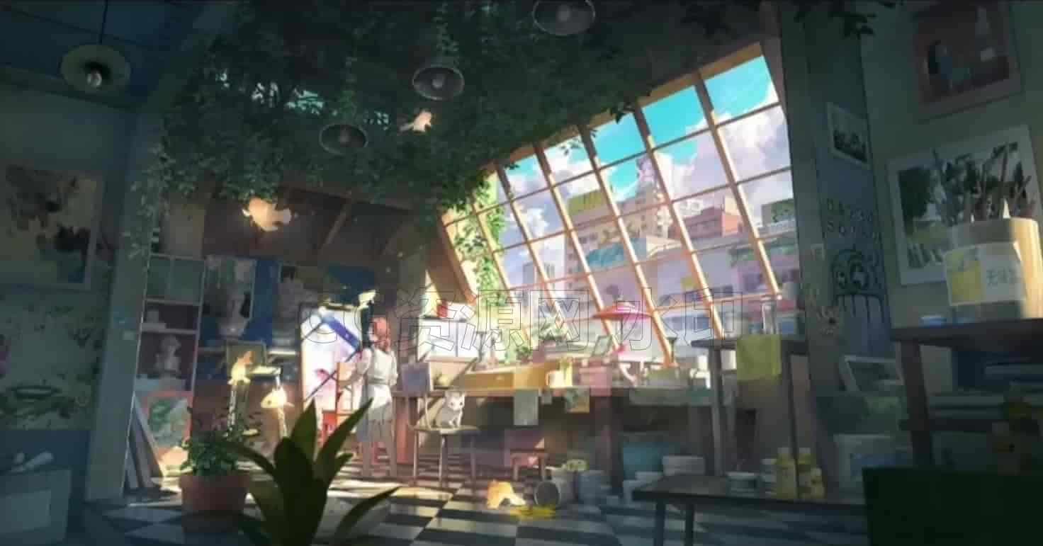 blender+ue5风格化阁楼画室场景教程不加密-B站/公众号:特效向