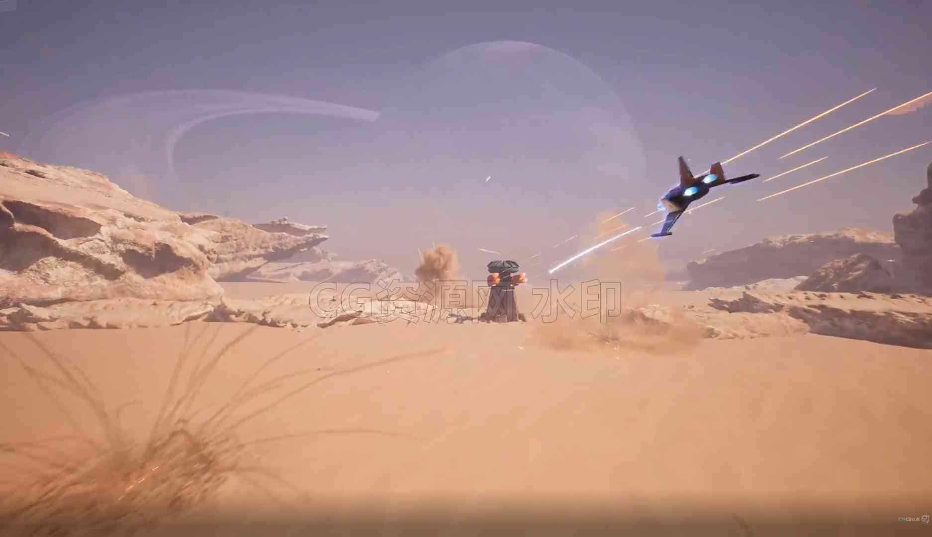 图片[2]-Houdini结合Unreal Engine5制作战机射击游戏效果课程 Real-Time FX with Houdini & Unreal Engine5-B站/公众号:特效向