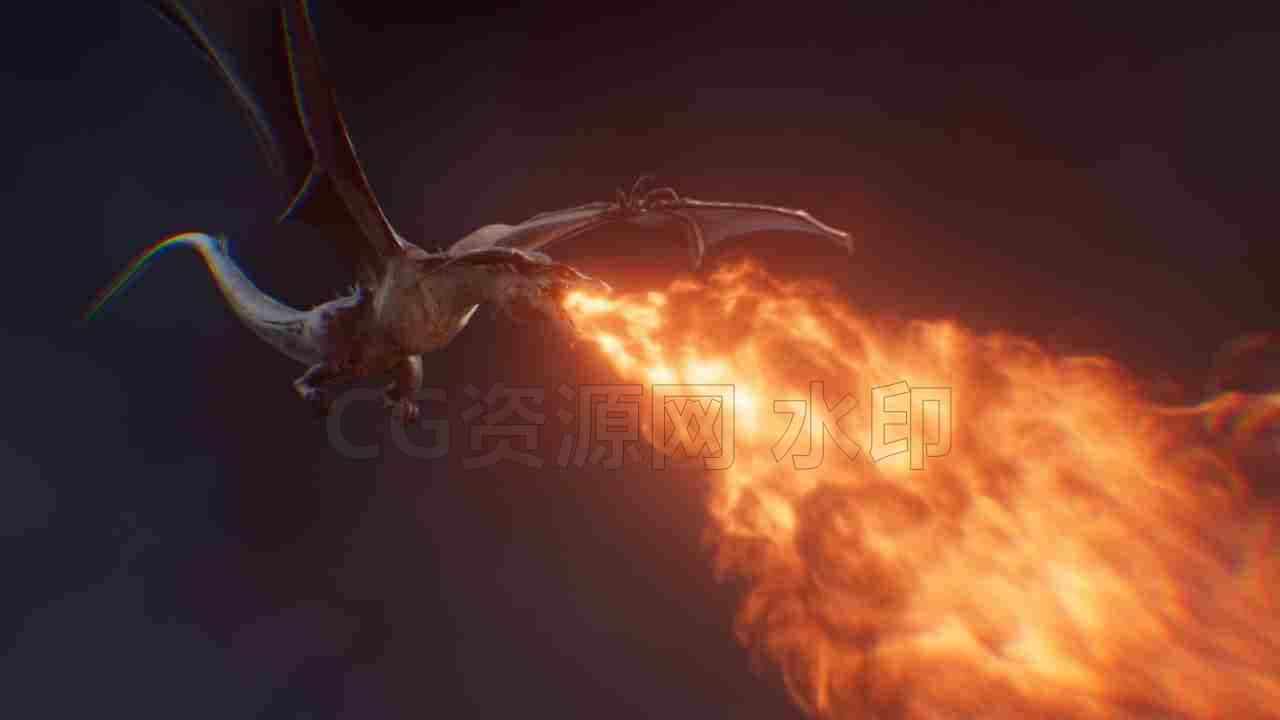 免voxyde-飞龙喷火教程带工程Dragon Fire Breath-B站/公众号:特效向