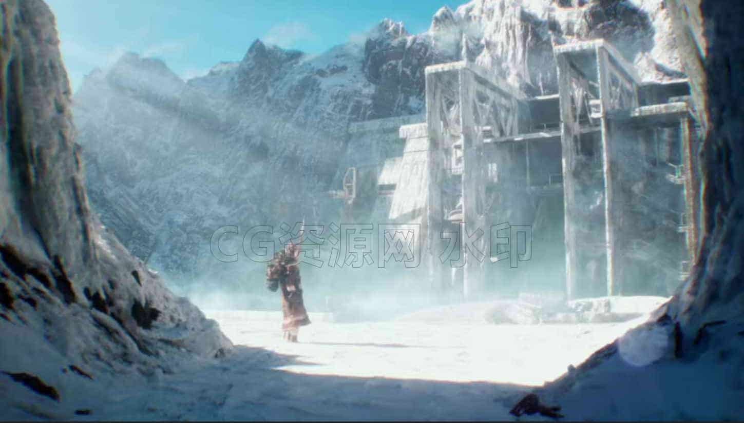 UE5创建电影级雪山场景教程-B站/公众号:特效向