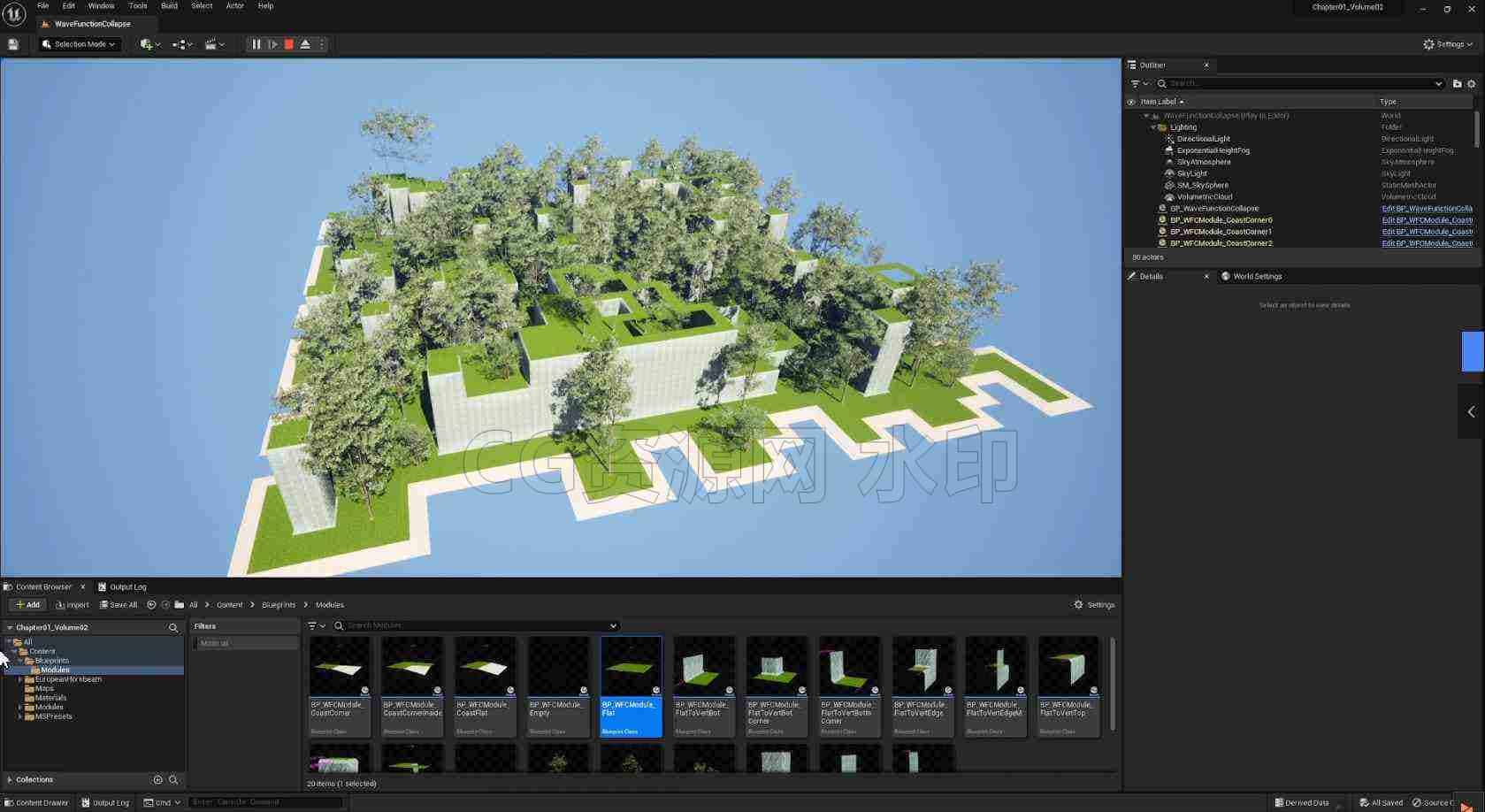 图片[2]-UE5中的创建程序性游戏资产教程 Procedural Game Assets in UE5 – Wave Function ...