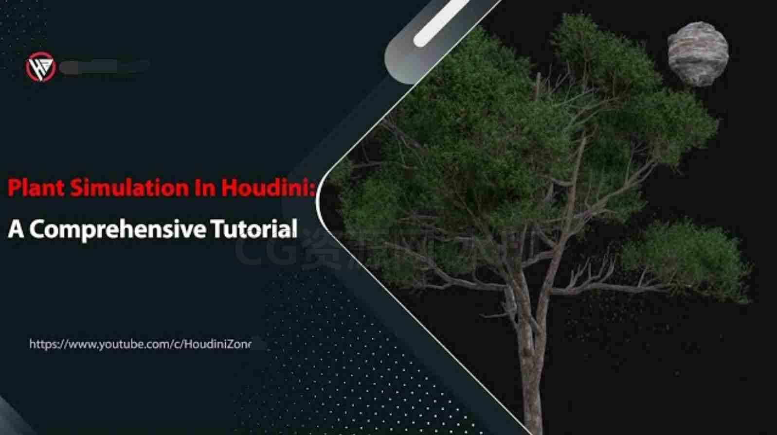 Plant Simulation in Houdini: A Comprehensive Tutorial树木交互-B站/公众号:特效向