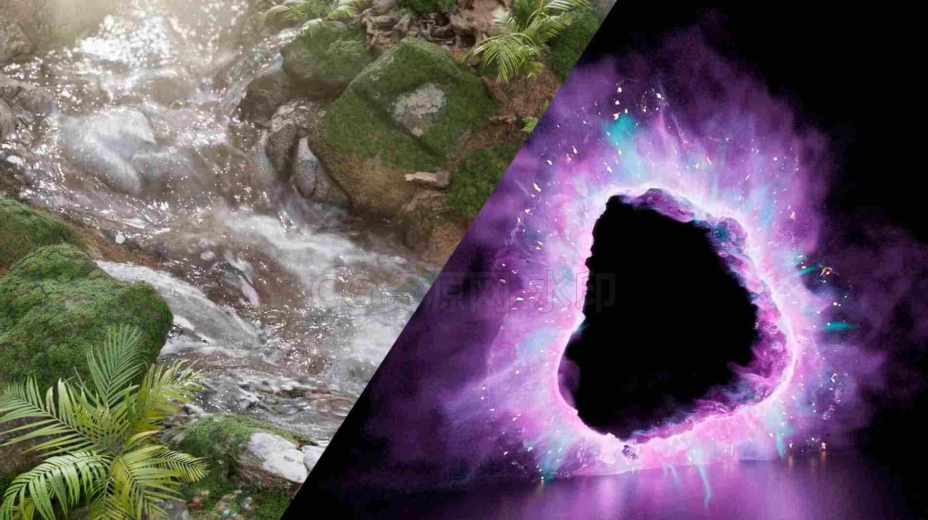 Houdini19传送门工程  暂无溪流-B站/公众号:特效向