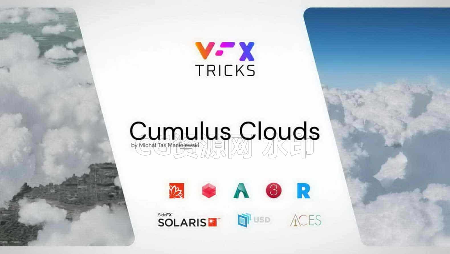Houdini19.0高空云层Clouds模拟工程文件hip-B站/公众号:特效向