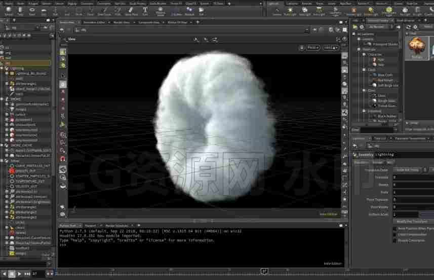 图片[3]-HOUDINI 灭霸出场传送门特效中英文教程及HIP文件-B站/公众号:特效向