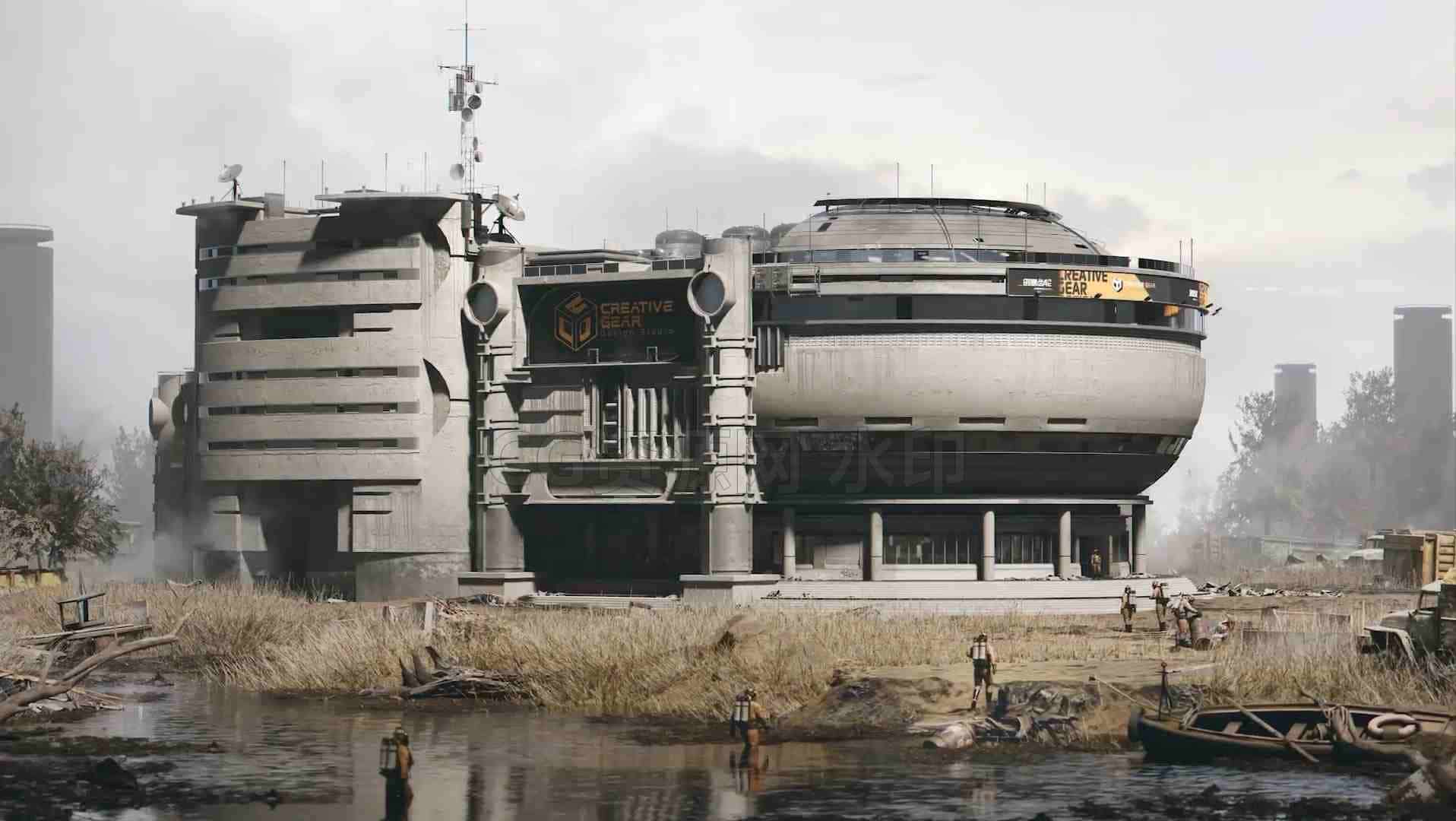 使用Blender设计未来主义建筑Design Futuristic Architecture Using Blender 专业国产翻译 theg-B站/公众号:特效向