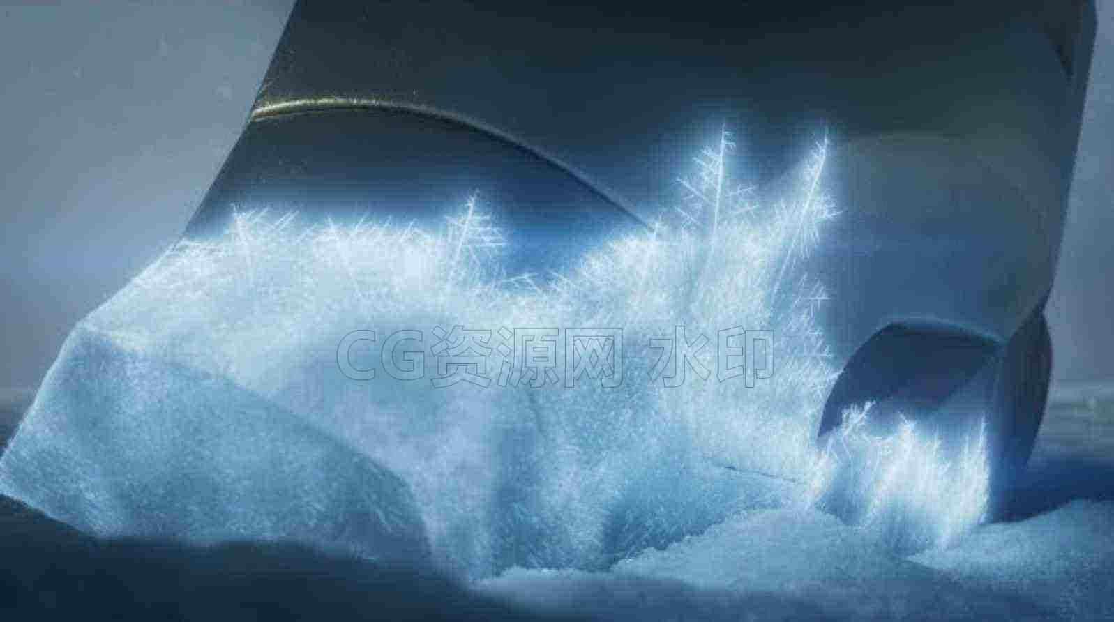 Houdini & Nuke VFX 程序化粒子生长结冰Frozen Particles FX下雪花 Karma XPU渲染器 遮罩黑洞Voxyde-B站/公众号:特效向