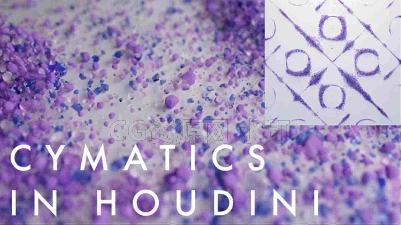 力量之戒风格 Cymatics/Chaldni 图案-B站/公众号:特效向