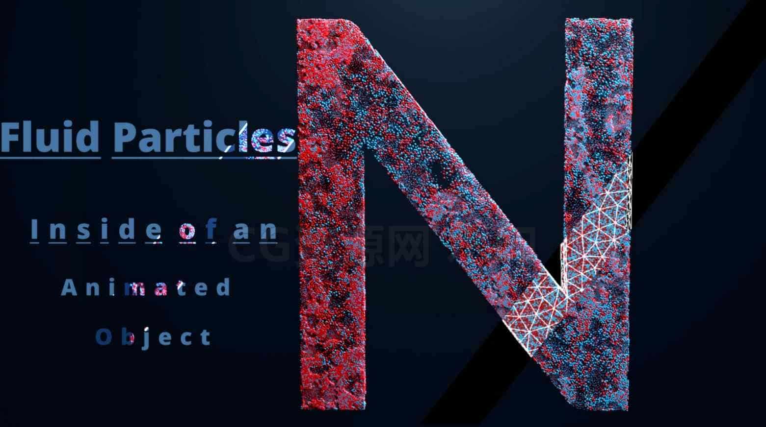 动画/变化几何体中的浮动粒子 | Houdini/Redshift 项目文件(hip)保密-B站/公众号:特效向