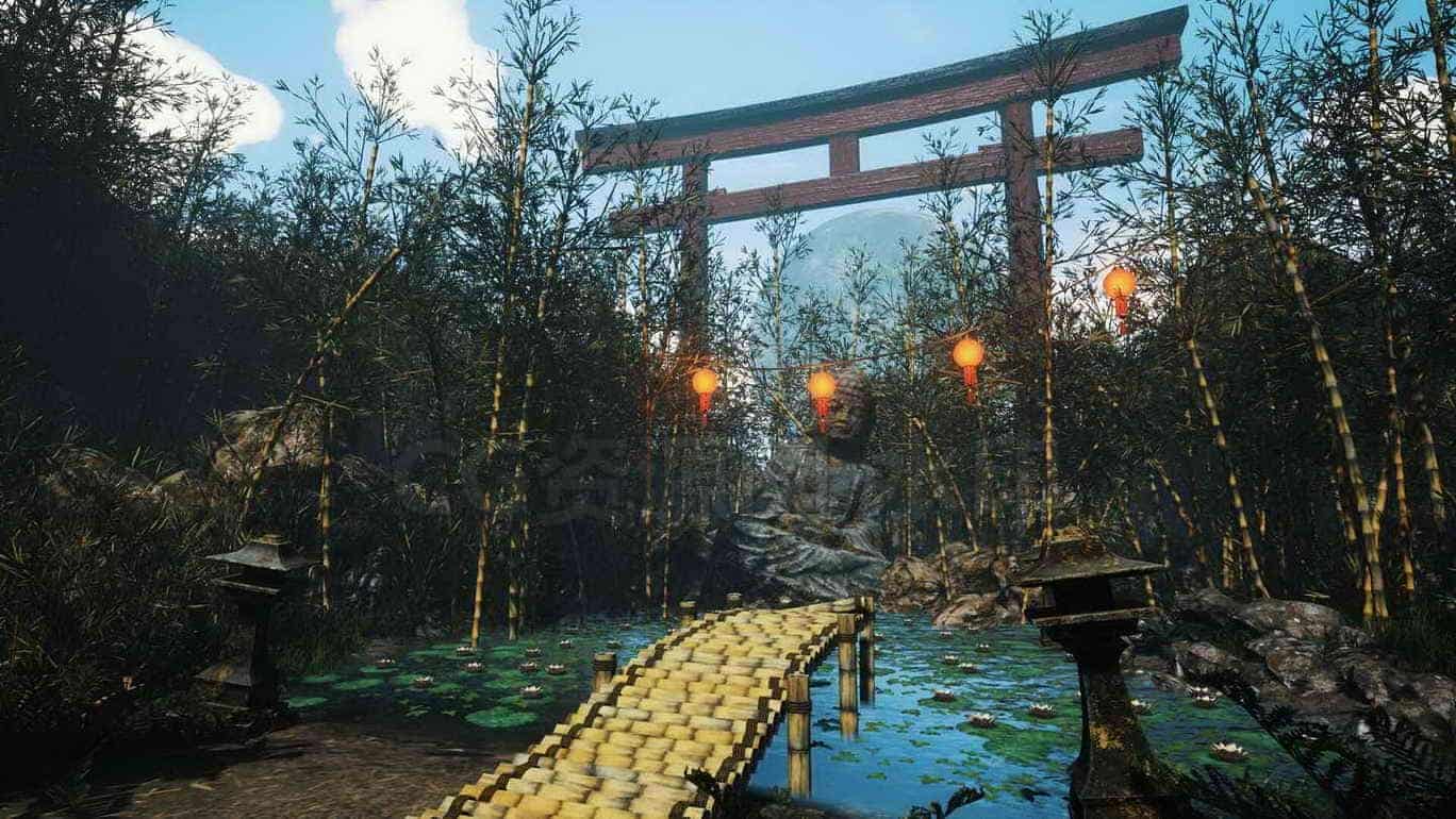 古风国风模型UE5007-Bamboo-grove雅典古代建筑日式风格UE5项目-B站/公众号:特效向
