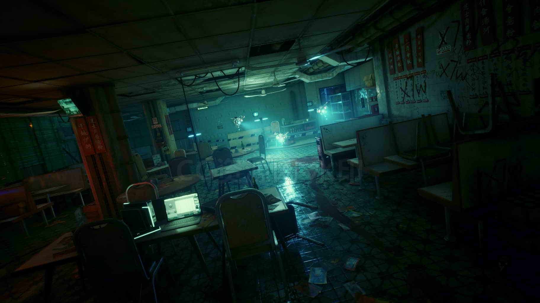 古风国风模型UE5032-Restaurant-Crime-Scene雅典古代建筑日式风格UE5项目-B站/公众号:特效向