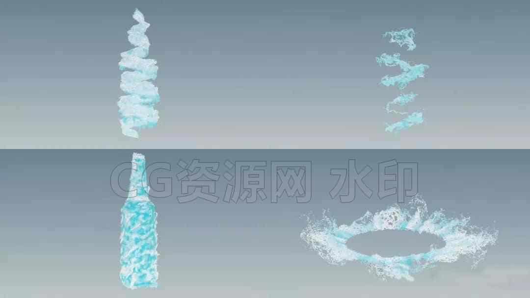 Houdini制作的广告级啤酒水花工程文件-B站/公众号:特效向