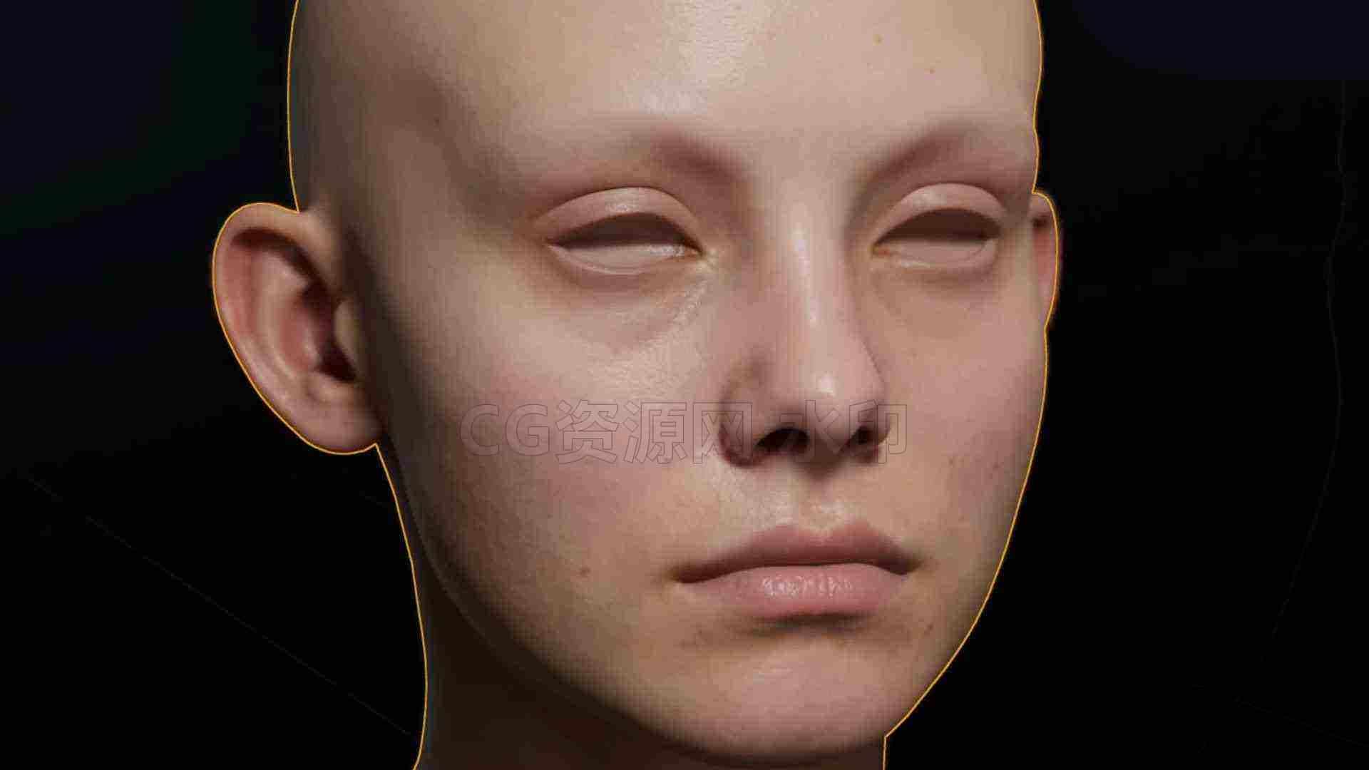 教程】虚幻5 写实次表面散射材质（皮肤质感）高级教程 配套课件下载-B站/公众号:特效向
