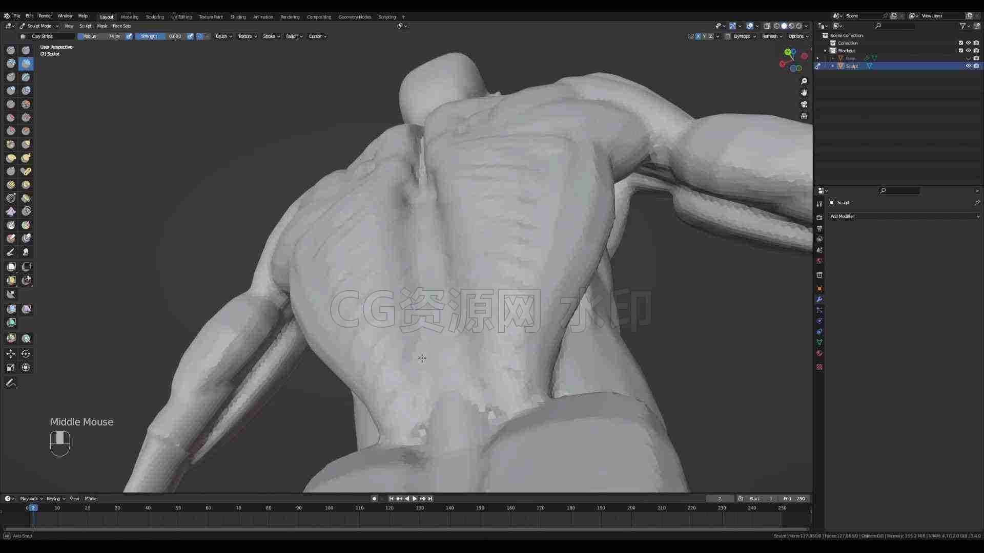 图片[3]-教程】Blender + UE5 游戏角色建模材质绑定动画全流程 没有项目虚幻搜索保密-B站/公众号:特效向
