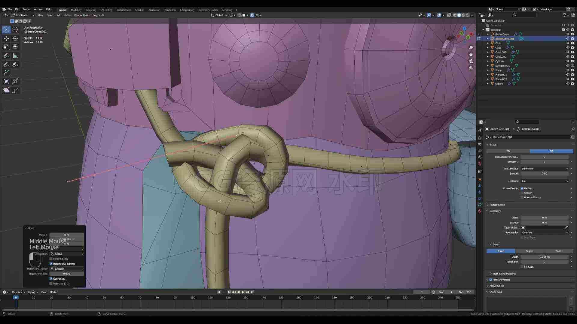图片[4]-教程】Blender + UE5 游戏角色建模材质绑定动画全流程 没有项目虚幻搜索保密-B站/公众号:特效向