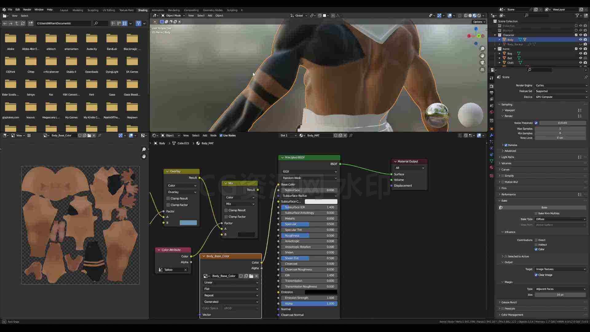 图片[5]-教程】Blender + UE5 游戏角色建模材质绑定动画全流程 没有项目虚幻搜索保密-B站/公众号:特效向