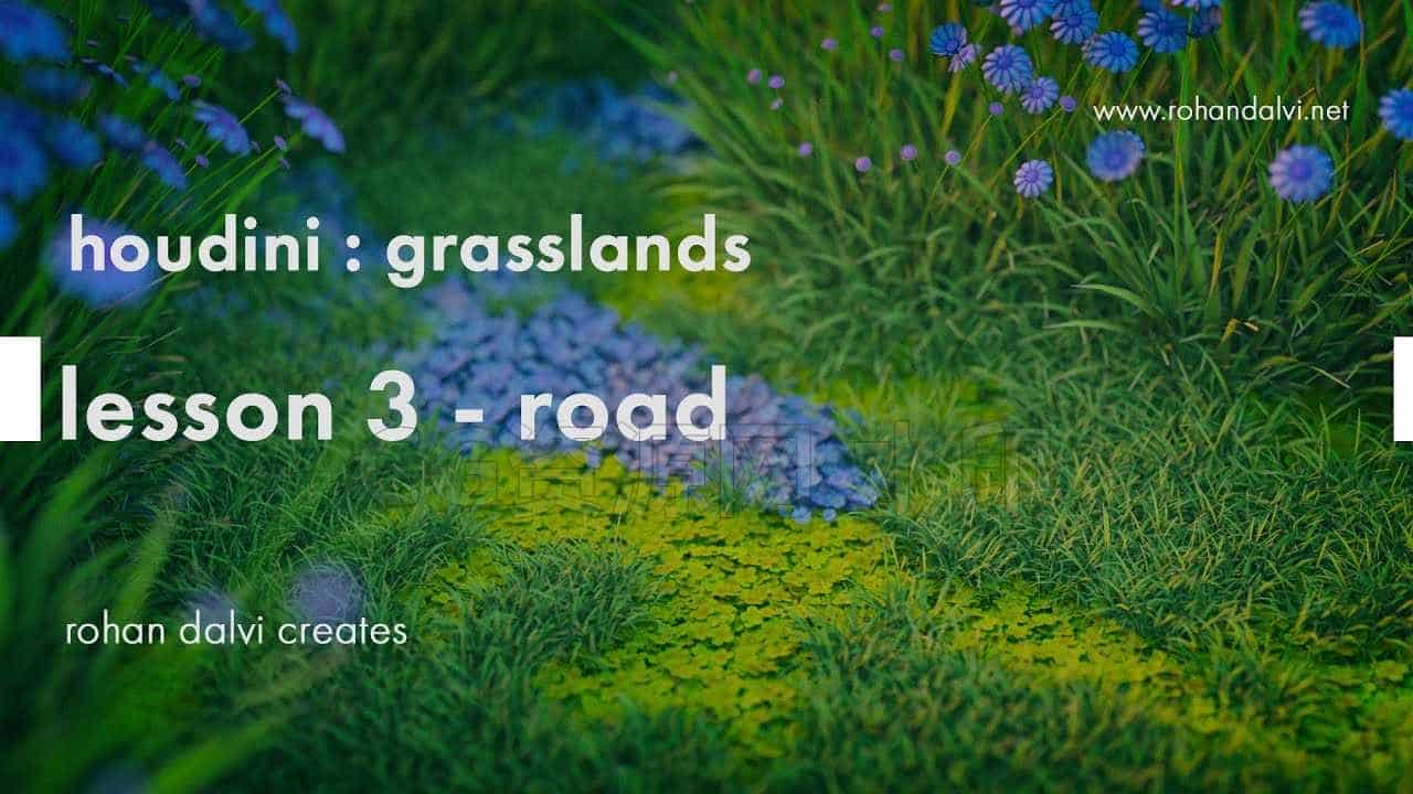 在Houdini建立草原草地的hip简单项目保密-B站/公众号:特效向