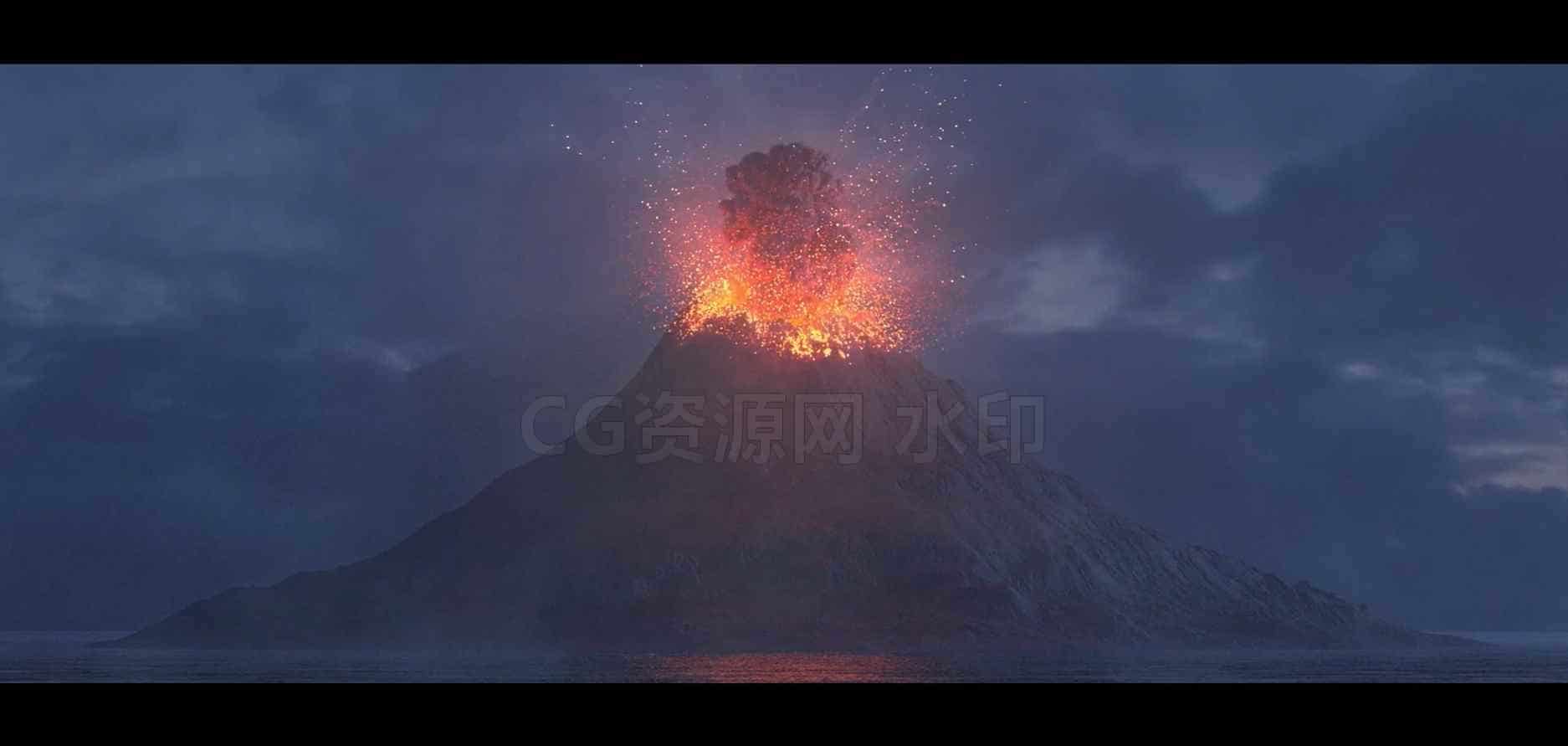 图片[2]-在houdini创建火山hip工程（专业rebelway教程）-B站/公众号:特效向