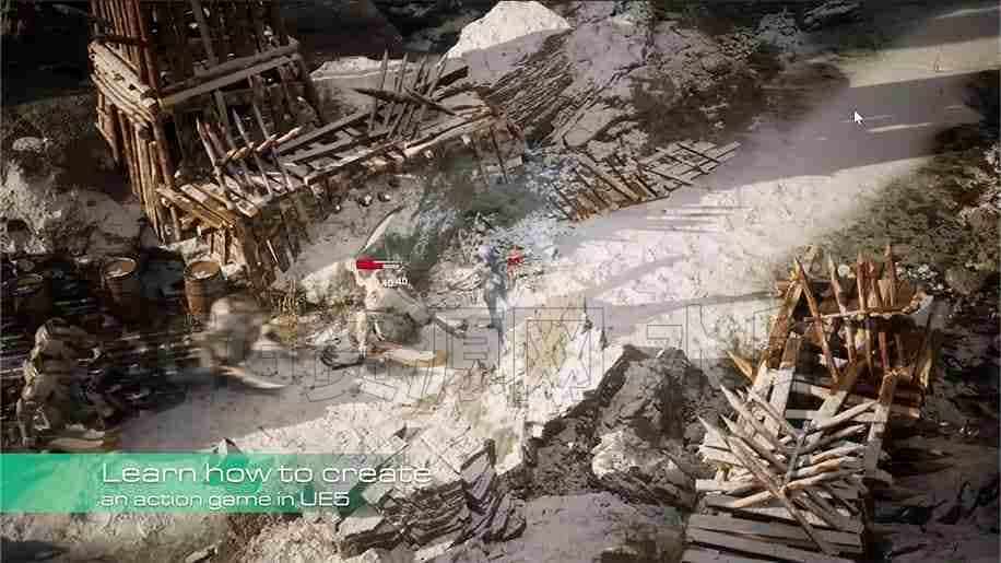 完结 在UE5虚幻引擎中创建动作游戏开发教程虚幻搜索UE5暗黑破坏神游戏开发全流程教程 育碧TA自授课！暗黑破坏-B站/公众号:特效向