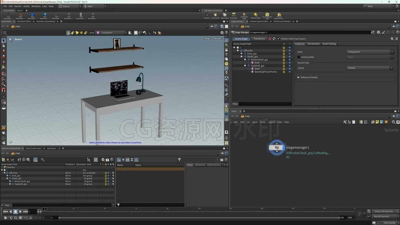 图片[5]-Adam Swaab-Houdini20.5通过使用Houdini Solaris渲染模块 了解usd作者Learn Houdini volumes 4-B站/公众号:特效向
