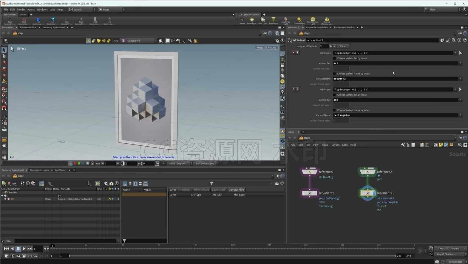 图片[6]-Adam Swaab-Houdini20.5通过使用Houdini Solaris渲染模块 了解usd作者Learn Houdini volumes 4-B站/公众号:特效向