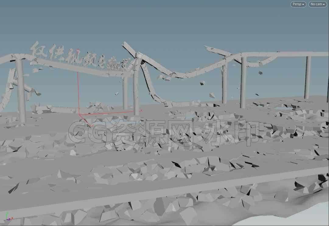 houdini18地陷破碎特效hip工程文件-B站/公众号:特效向