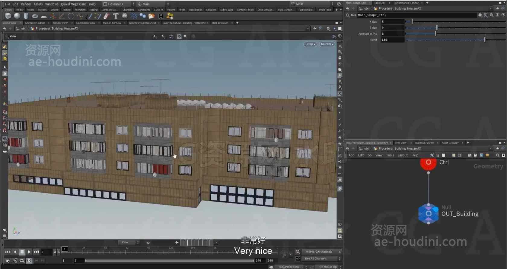 图片[5]-Houdini程序化建筑房屋大楼生成器教程FX VOL 1【专业国产翻译】-B站/公众号:特效向