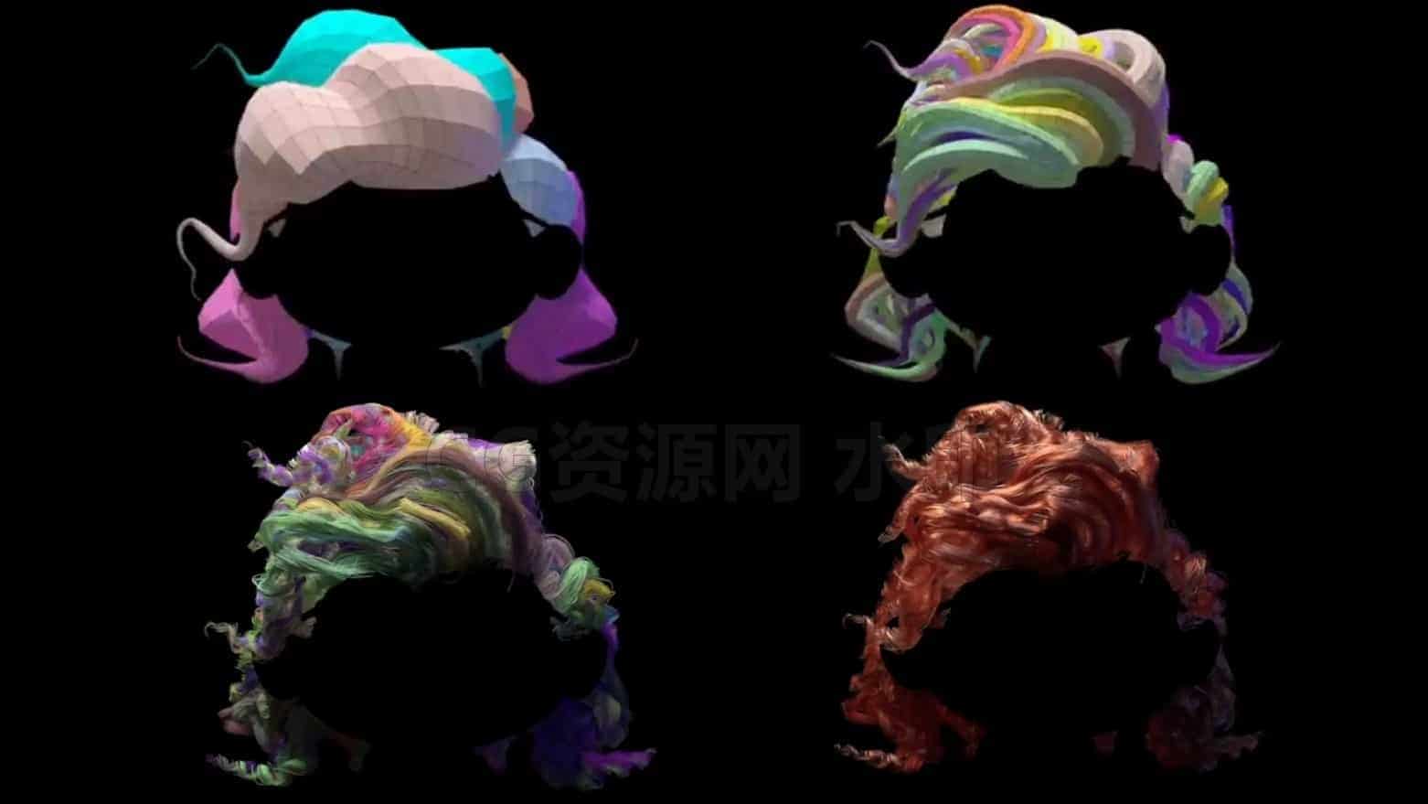 谁说Houdini做不了头发 Hair Grooming In Houdini Using Guide Geometry rebelway-B站/公众号:特效向