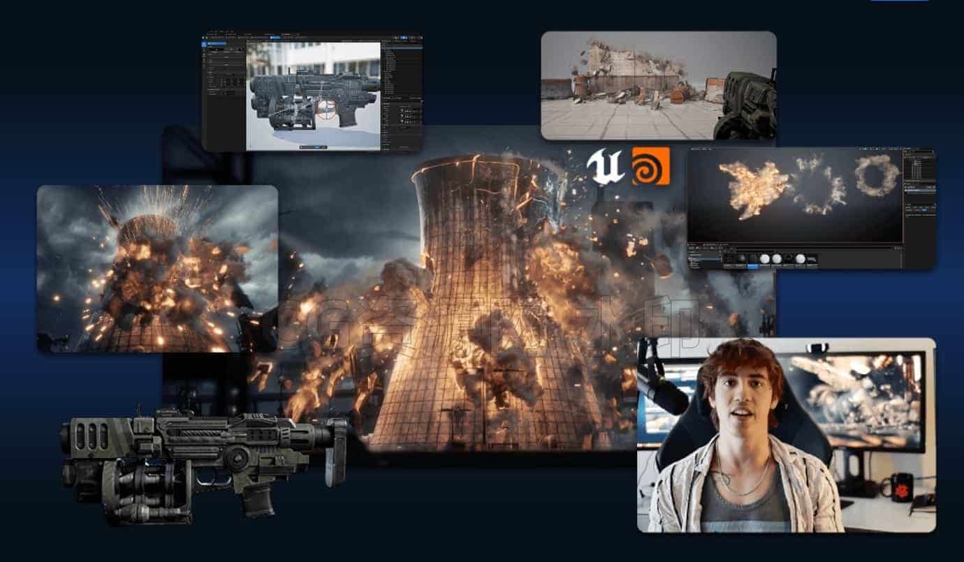 图片[5]-学校UE5虚幻引擎5中的游戏破坏：从理论到精通Game Destruction in Unreal Engine: From Theory to Mastery双跳-B站/公众号:特效向