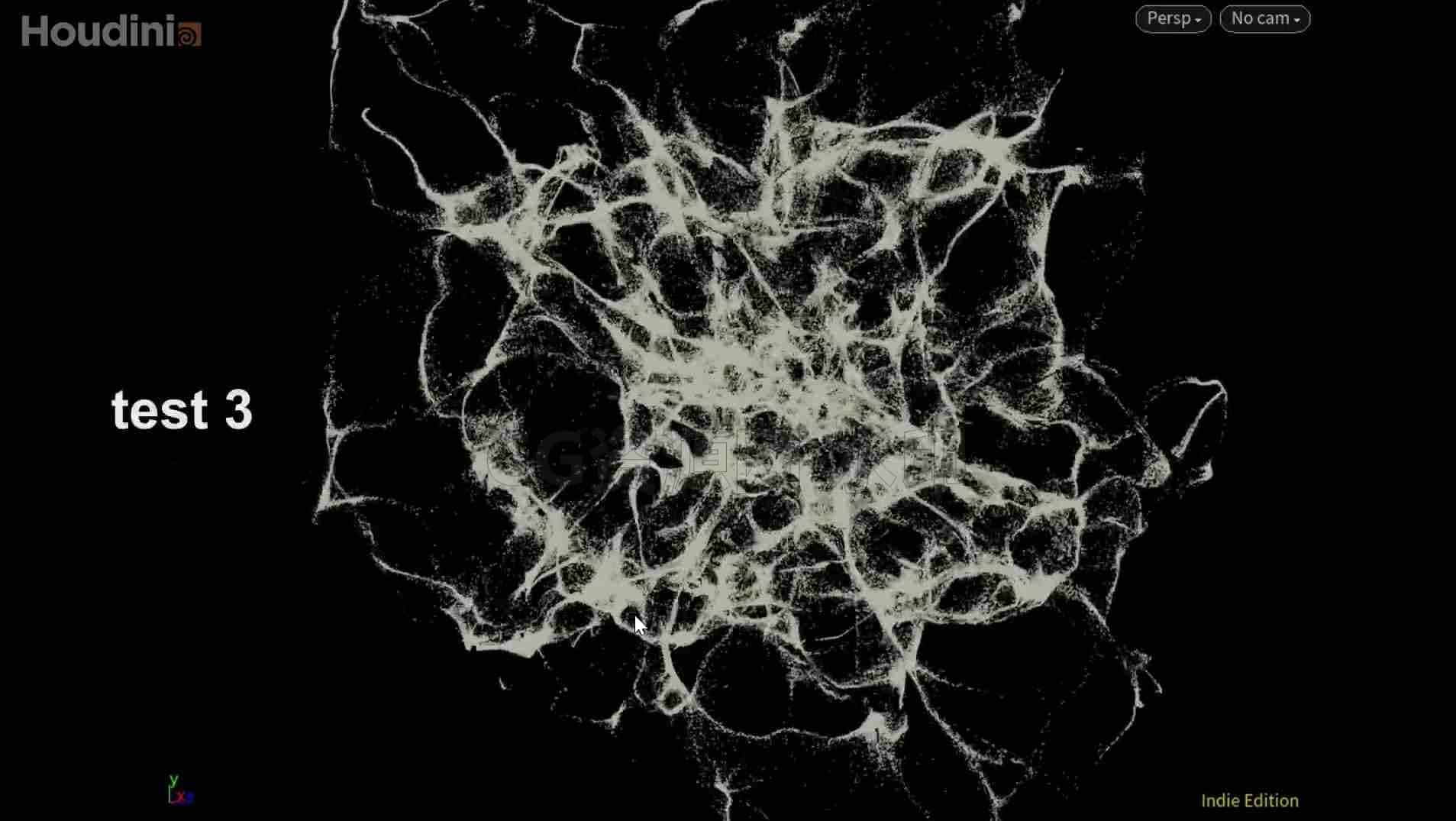 Houdini 宇宙网粒子扰乱汇聚模拟hip工程Cosmic Web R&D (hip)-B站/公众号:特效向