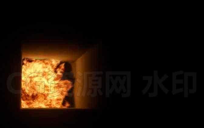 封闭空间翻滚火焰houdini corridor fire-B站/公众号:特效向