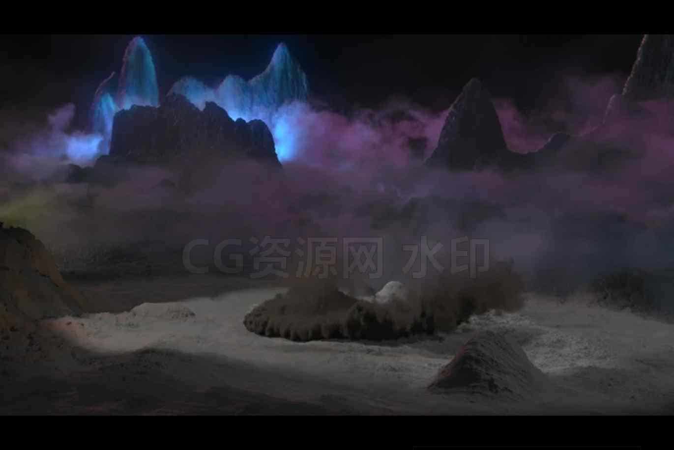 三维影视maya特效houdini地气pyro直升机气场爆炸hip工程文件a-B站/公众号:特效向