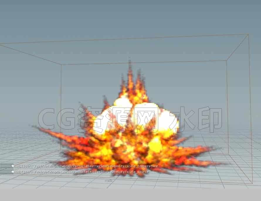 三维影视特效houdini带刺爆炸pyro文件j2-B站/公众号:特效向