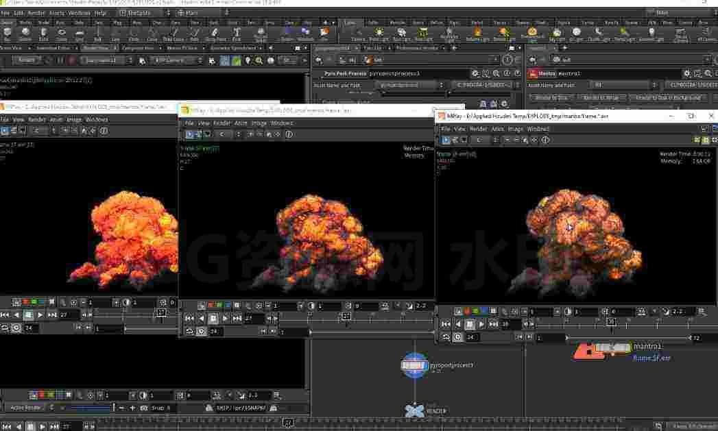 图片[6]-第8篇 工业光魔Houdini18 Pyro爆炸Applied Houdini – Volumes-B站/公众号:特效向