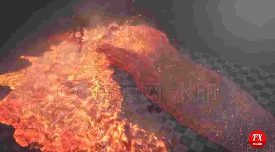 第9篇 快速运动的岩浆火焰怪物Houdini Snake Lava Monster Project-B站/公众号:特效向