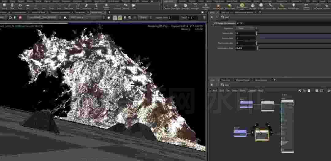 图片[6]-第9篇 快速运动的岩浆火焰怪物Houdini Snake Lava Monster Project-B站/公众号:特效向
