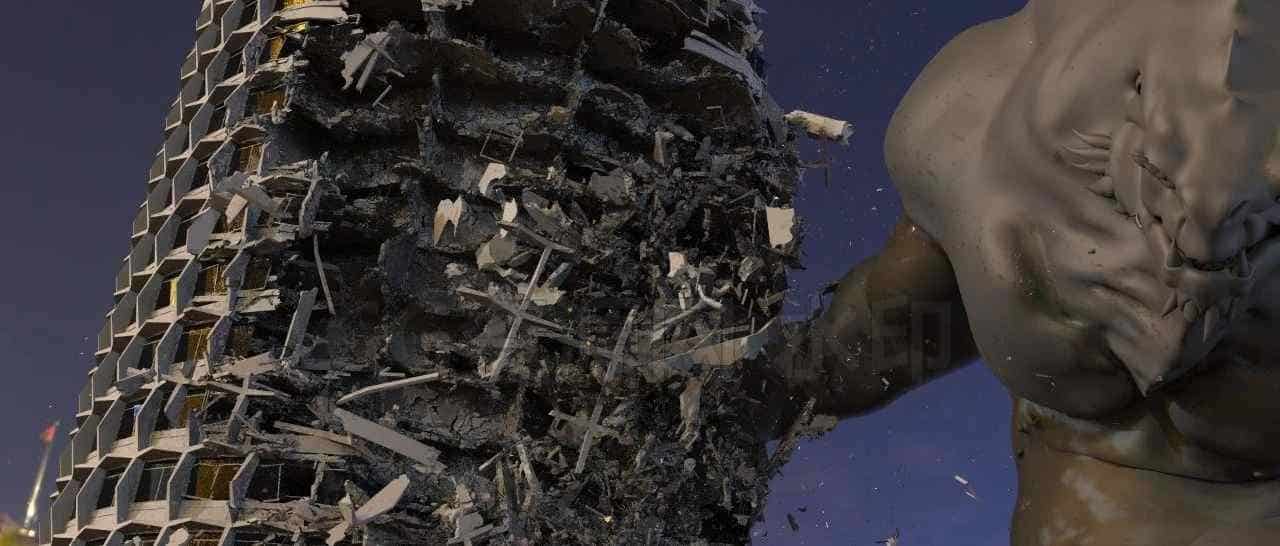 87章怪物毁大楼 Houdini 17破碎完全大师课CGMA – Mastering Destruction in Houdini-B站/公众号:特效向