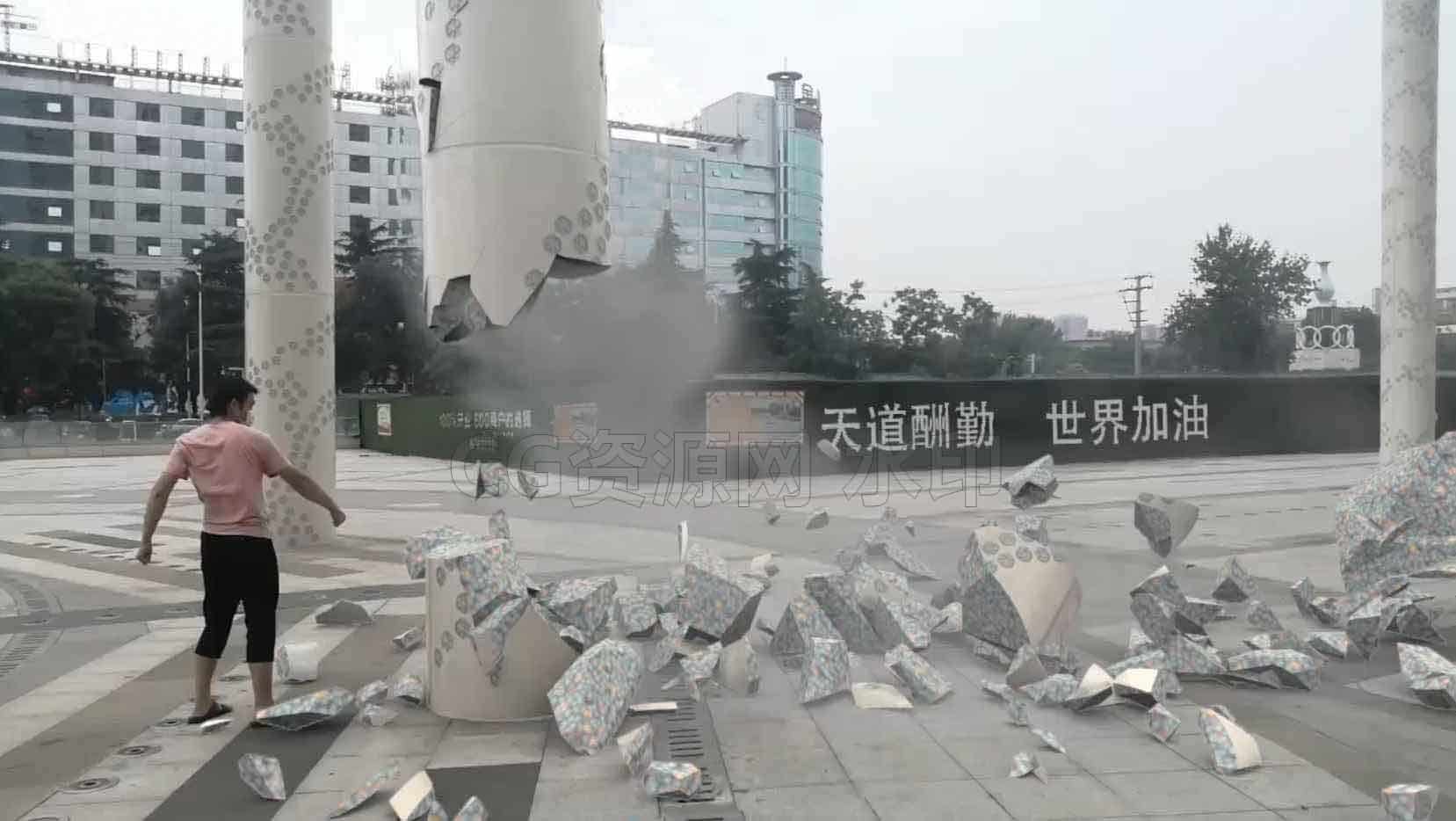 170篇 houdini打击撞击倒塌破碎拳爆巨物合成全套教程-B站/公众号:特效向