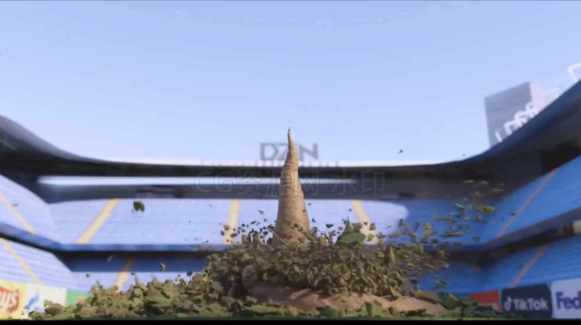 Houdini破土树木生长破坏地面hip工程-B站/公众号:特效向