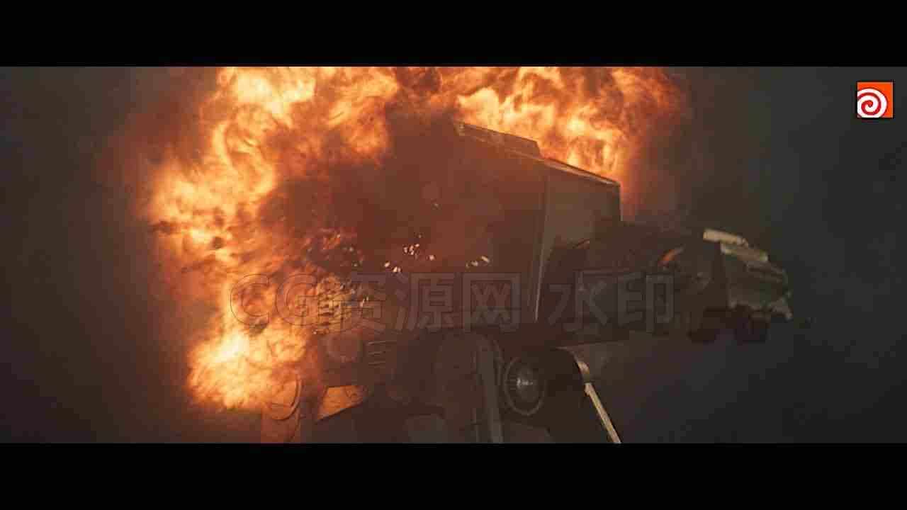 Houdini步行者号爆炸破碎教程【hip工程文件】-B站/公众号:特效向