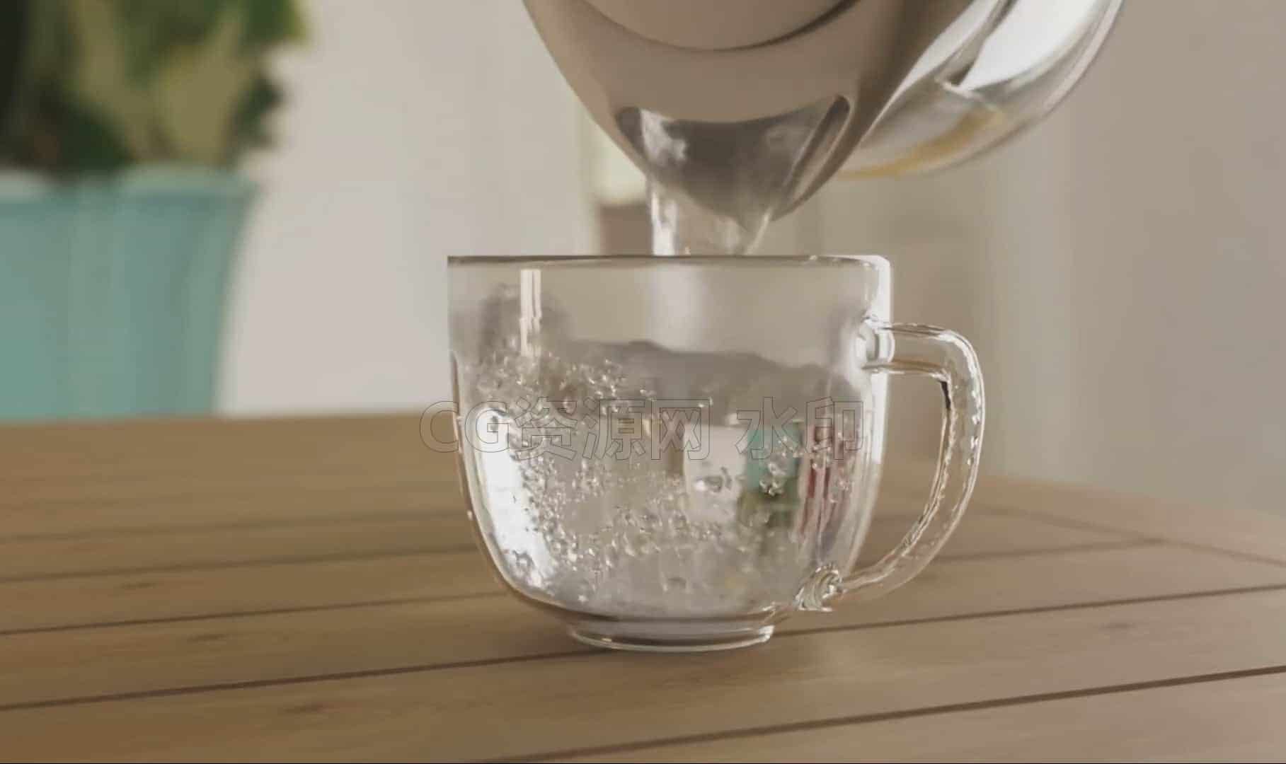 图片[2]-用Houdini21 泡一杯茶！泡水液体流体不漏热气融合交互MPM实现Hip文件臀部工程 Making cup of tea in Houdini-B站/公众号:特效向